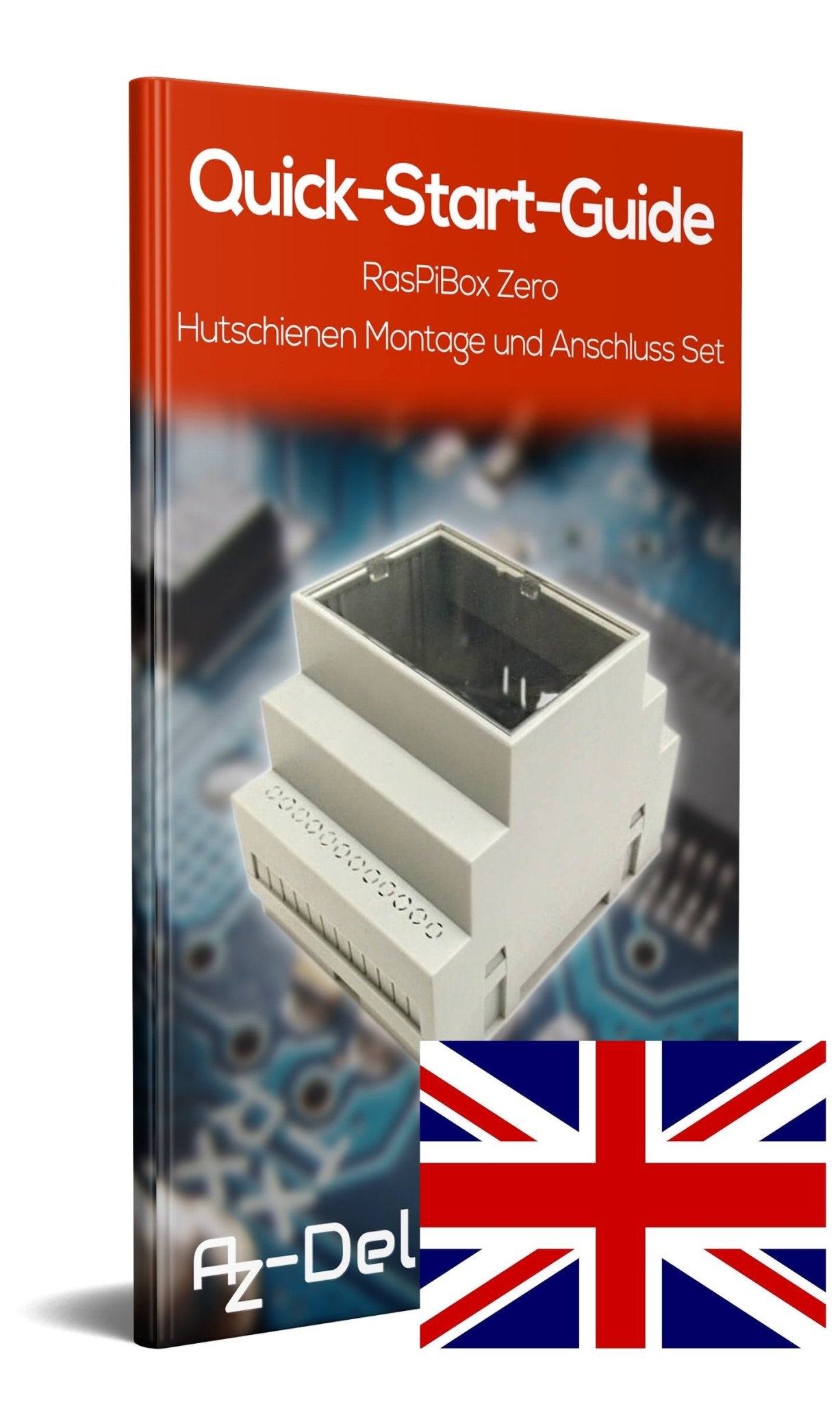 RasPiBox Zero - Hutschienen Montage- und Anschluss Set - AZ-Delivery