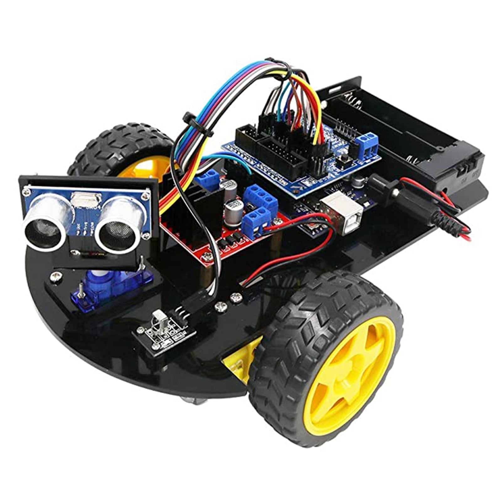 Smart Robot Car DIY Learning 2wd Ultraschall Sensor Infrarot Fernbedienung Starter Kit - AZ-Delivery
