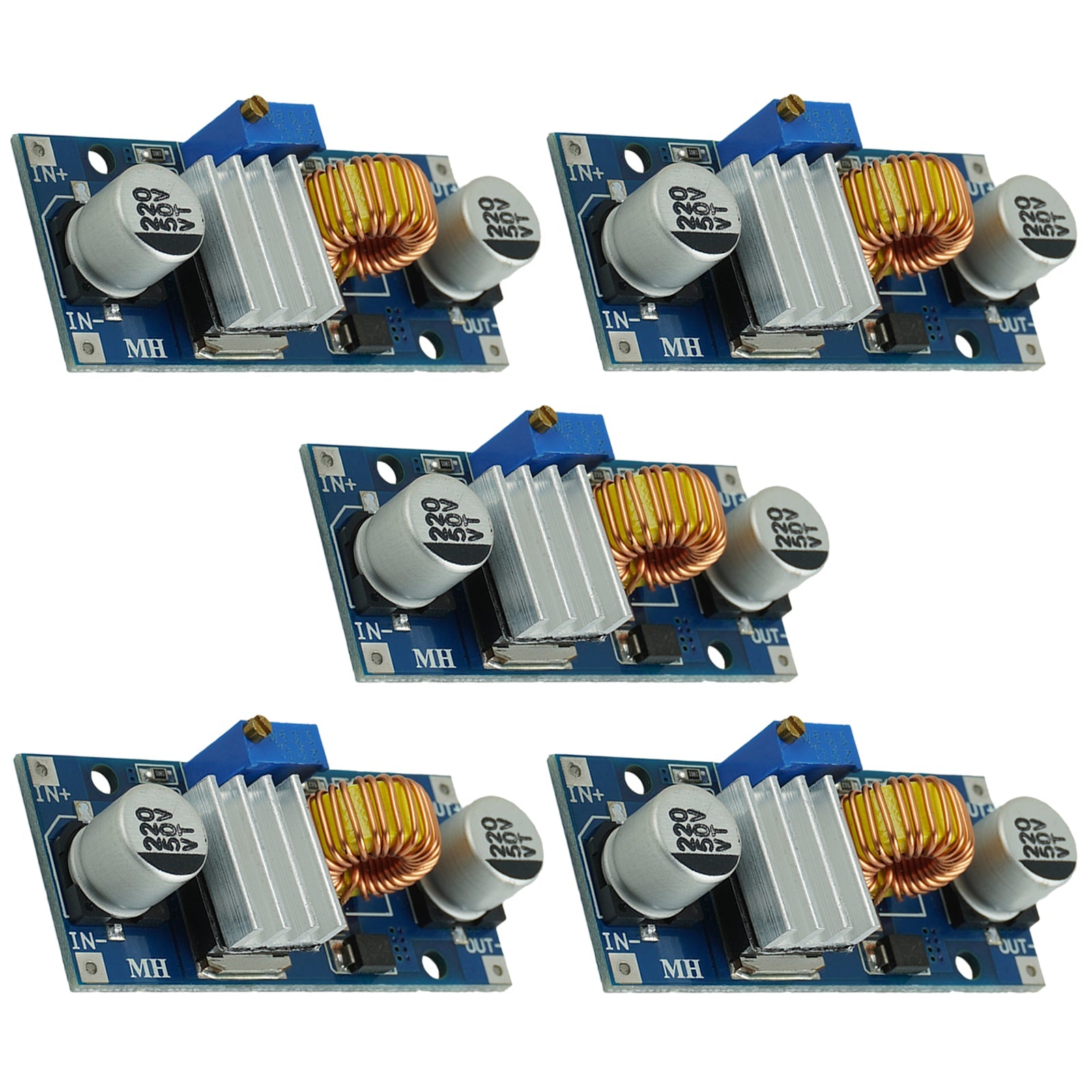 Spannungswandler XL4015 DC-DC Step Down Modul 5A 8V-36V zu 1,25V-32V - AZ-Delivery