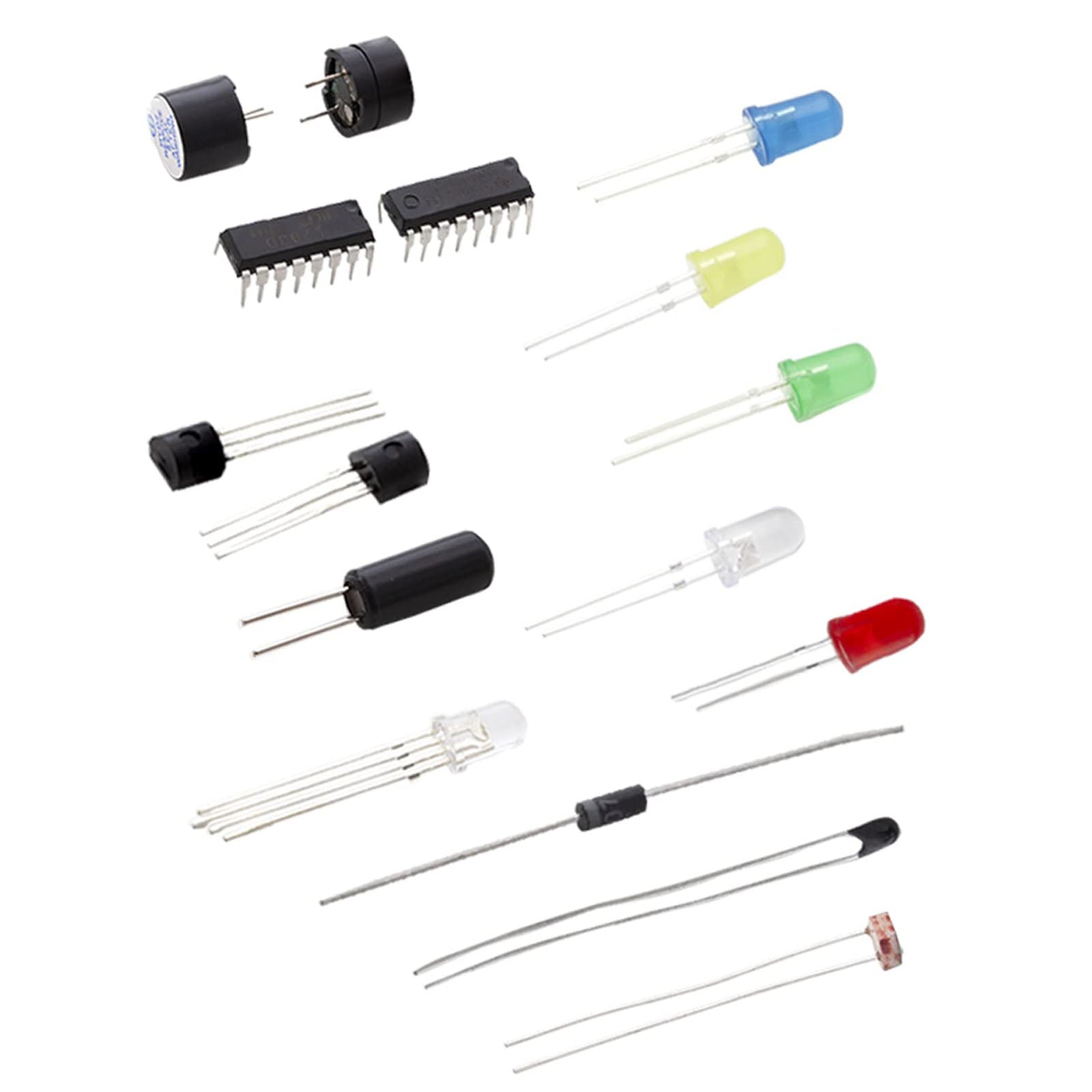 Starter Kit mit Widerständen, Stromversorgungsmodul und Gleichstrommotor, Sensoren uvm. kompatibel mit Arduino - AZ-Delivery