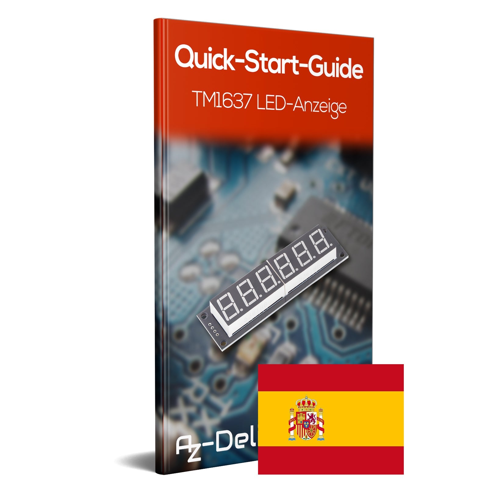 TM1637 6 Digit blaue LED-anzeige 7 Segment Display Modul mit 0,56 Zoll, 5V Anzeigemodul kompatibel mit Raspberry Pi - AZ-Delivery