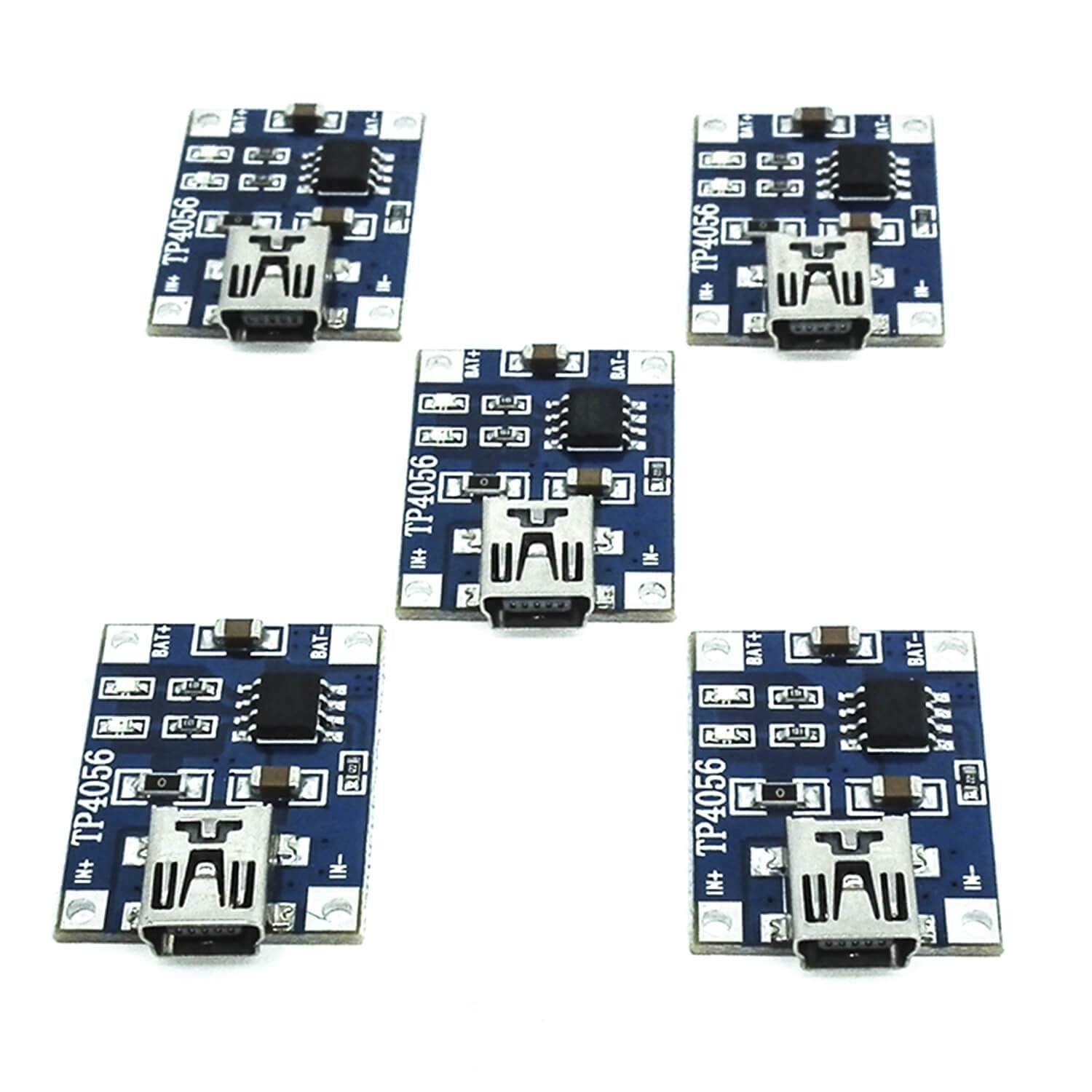 TP4056 Mini USB 5V 1A Laderegler Lithium Li - Ion Batterie Charger Modul - AZ-Delivery