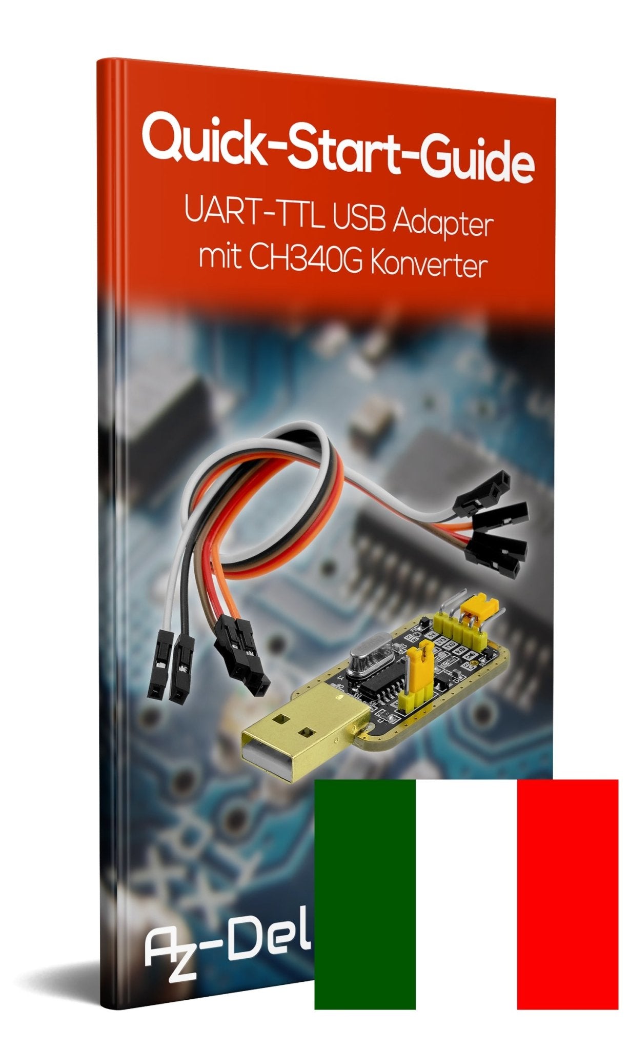 UART-TTL USB Adapter mit CH340G Konverter für 3.3V und 5V mit Jumperkabel - AZ-Delivery