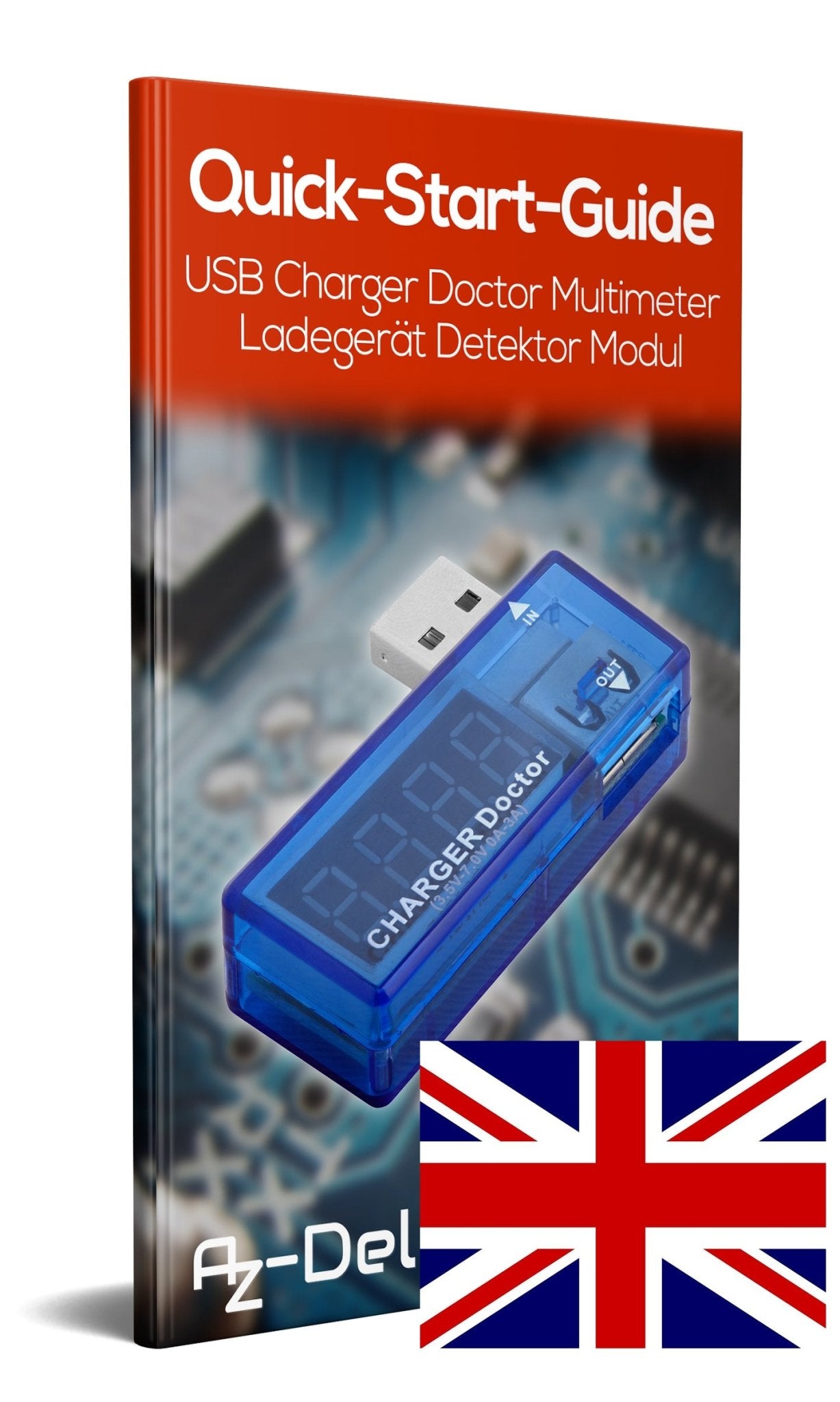 USB Charger Doctor Multimeter Ladegerät Detektor Stromverbrauchsmesser Spannungsmesser Digitaler Voltmeter - AZ-Delivery