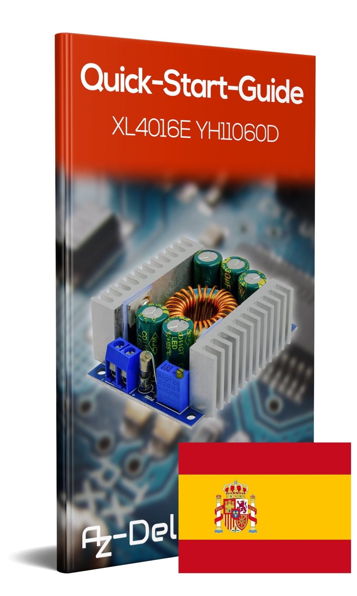 XL4016E1 DC-DC Step Down Converter, Einstellbar 5-40V auf 1,2-36V 12A - AZ-Delivery