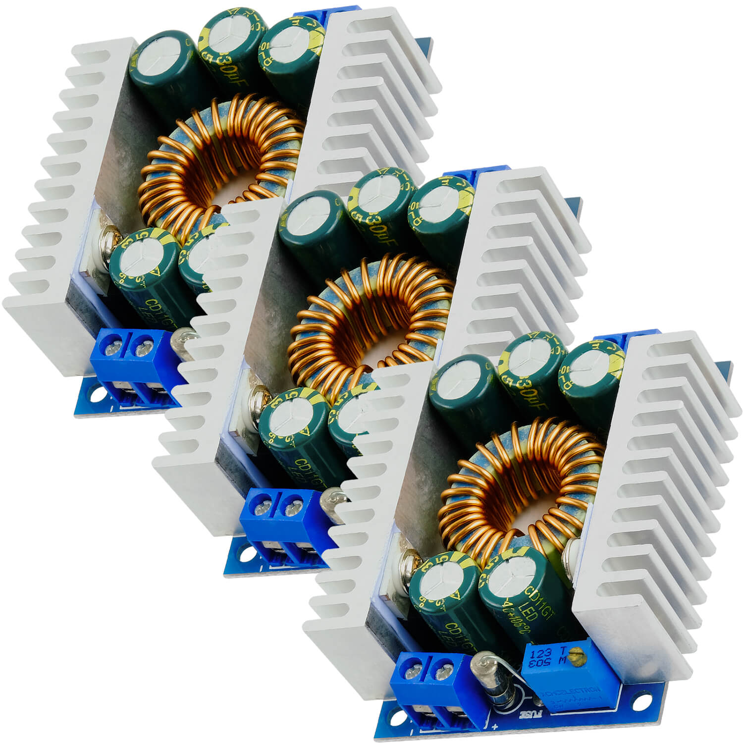 XL4016E1 DC-DC Step Down Converter, Einstellbar 5-40V auf 1,2-36V 12A kompatibel mit Arduino - AZ-Delivery