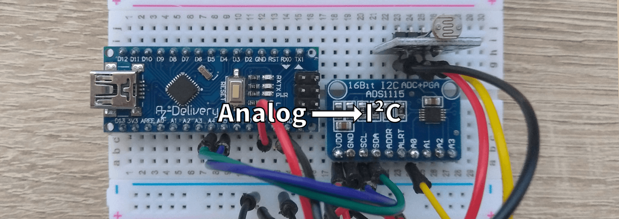 I2C für analoge Sensoren mit dem ADS1115 - AZ-Delivery