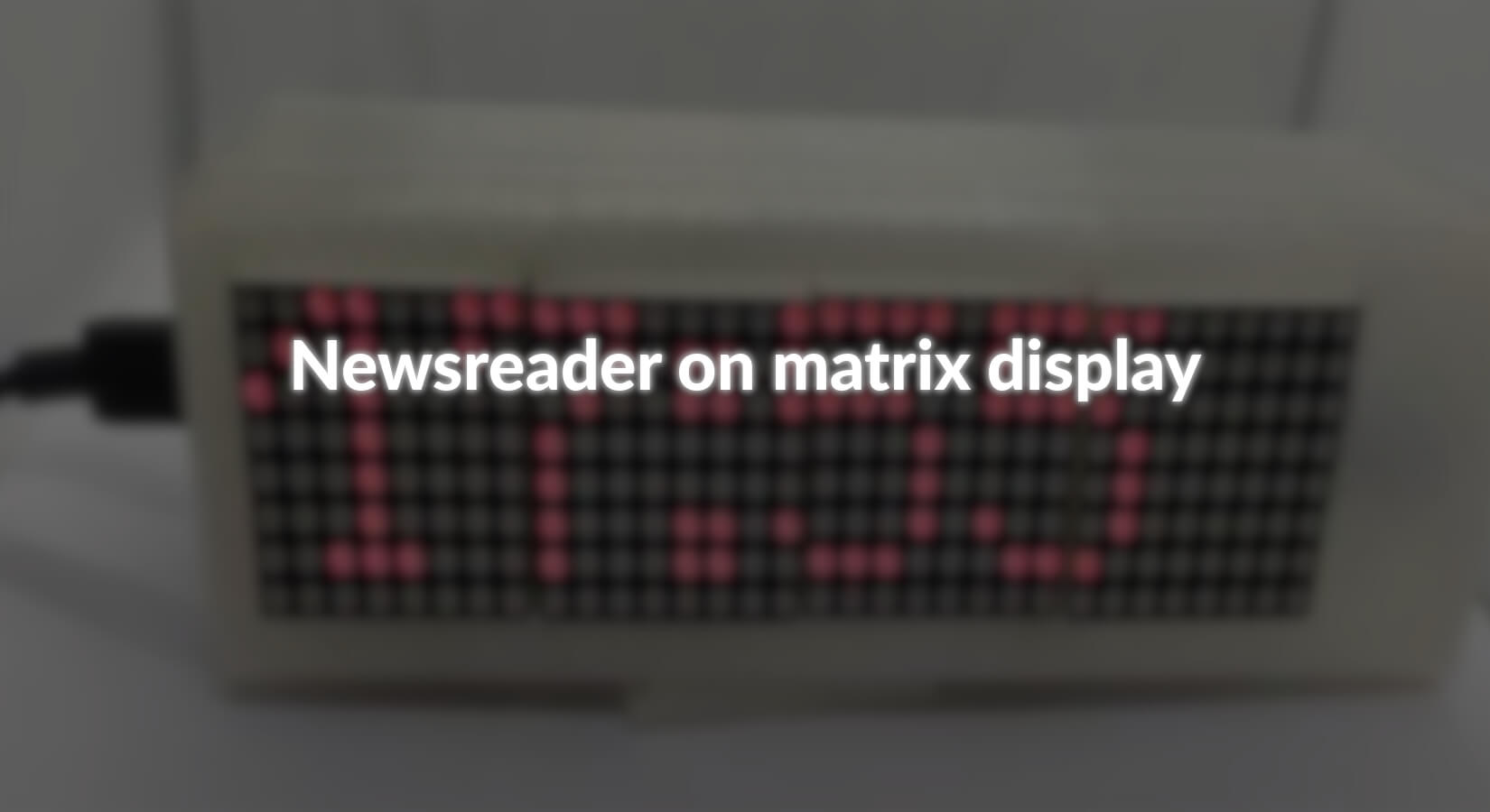 Newsreader auf Matrixdisplay - AZ-Delivery