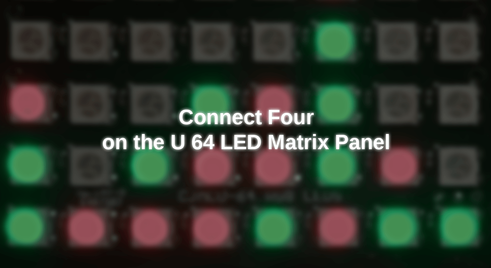 Vier gewinnt auf dem U 64 LED Matrix Panel - AZ-Delivery