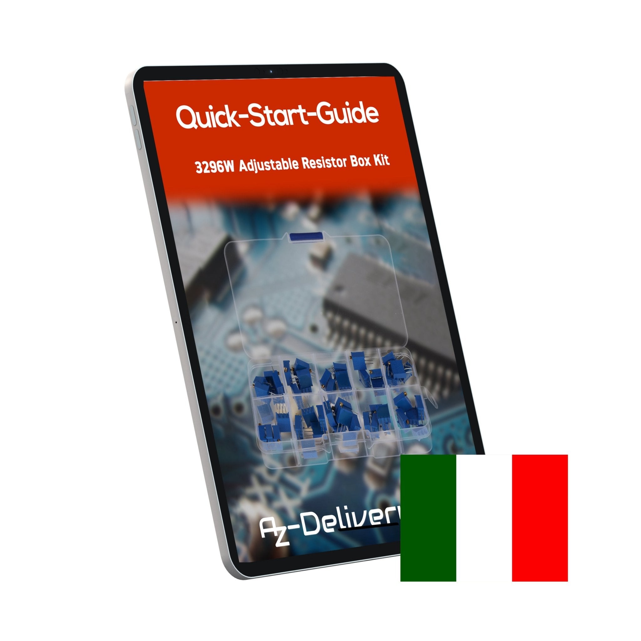 3296W Trimmer Potentiometer Set – 12 Werte, 60 Stück (500Ω bis 1MΩ) – Hochpräzise Lineare Potentiometer für Elektronikprojekte – Enthält 1K, 10K, 100K Ohm und mehr - AZ - Delivery