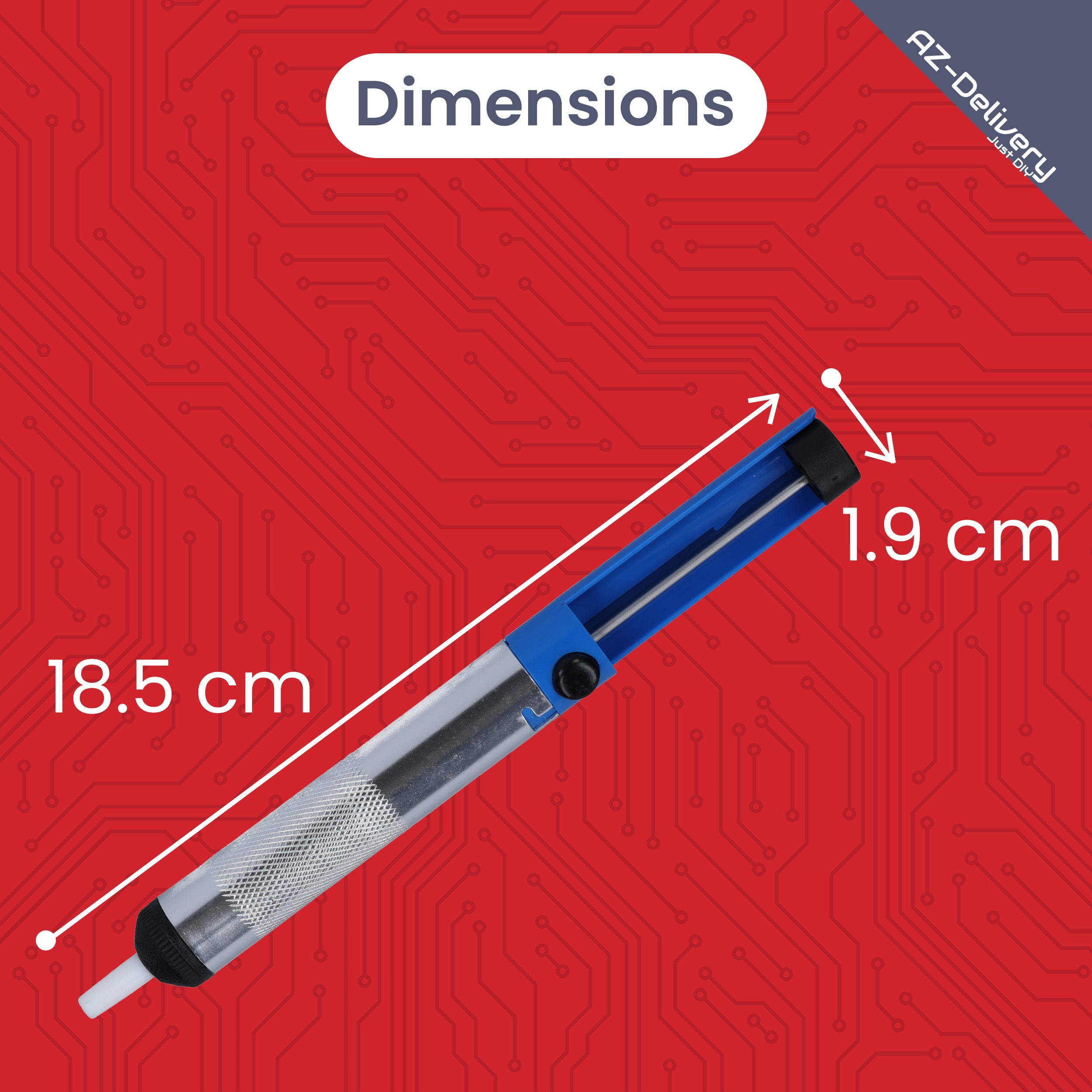 Entlötpumpe Lötpumpe Lötsauger Desoldering Pump – Lötzinn Entferner für Elektronik & Platinen – Manuelle Vakuum Entlötwerkzeug mit Hitzebeständiger Düse – Lötzubehör für Reparaturen & DIY