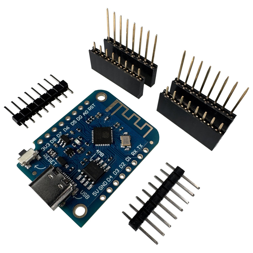 Mini Modul D1 Mini V3 NodeMCU mit ESP8266-12F WLAN Modul mit USB-C Anschluss komp