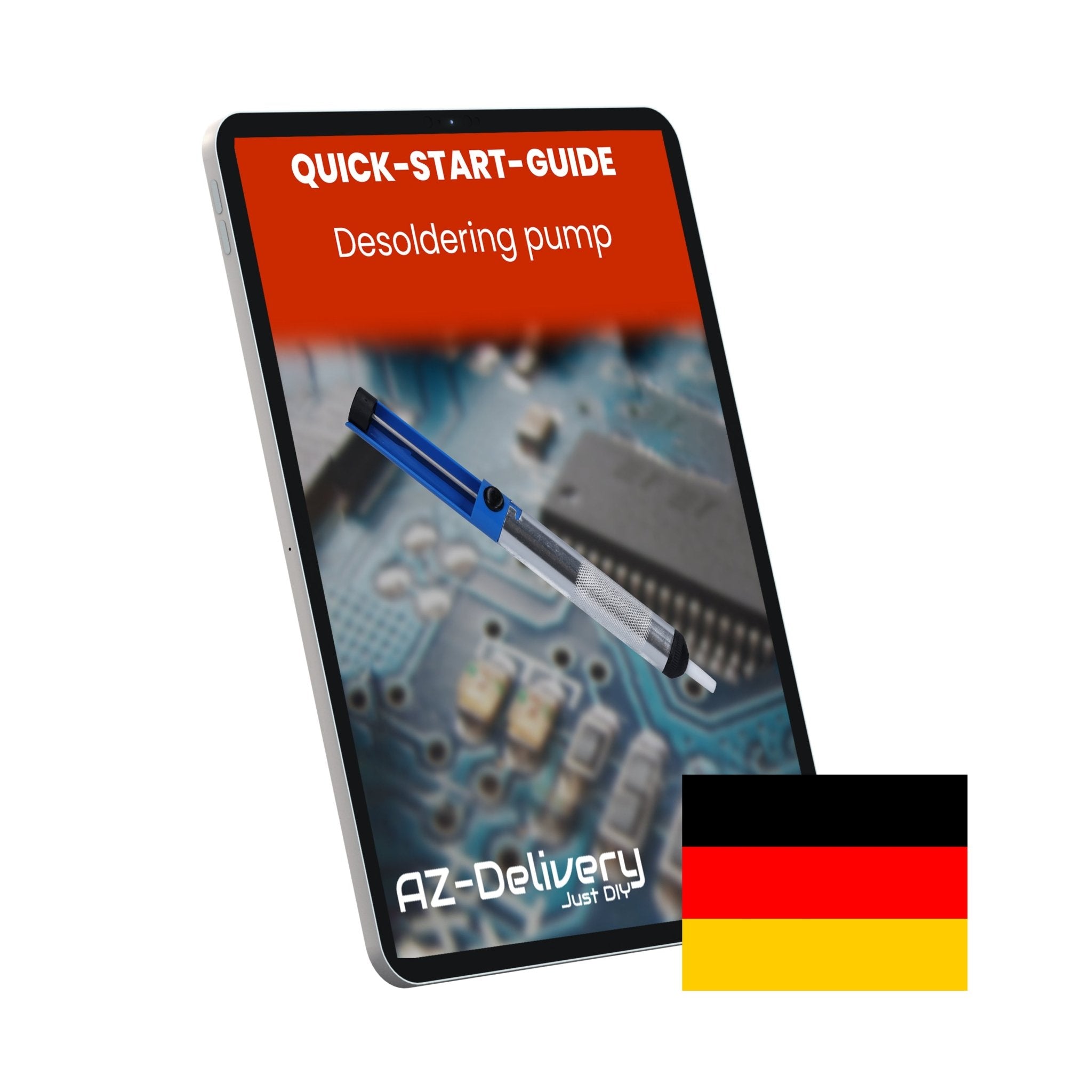 Entlötpumpe Lötpumpe Lötsauger Desoldering Pump – Lötzinn Entferner für Elektronik & Platinen – Manuelle Vakuum Entlötwerkzeug mit Hitzebeständiger Düse – Lötzubehör für Reparaturen & DIY - AZ - Delivery