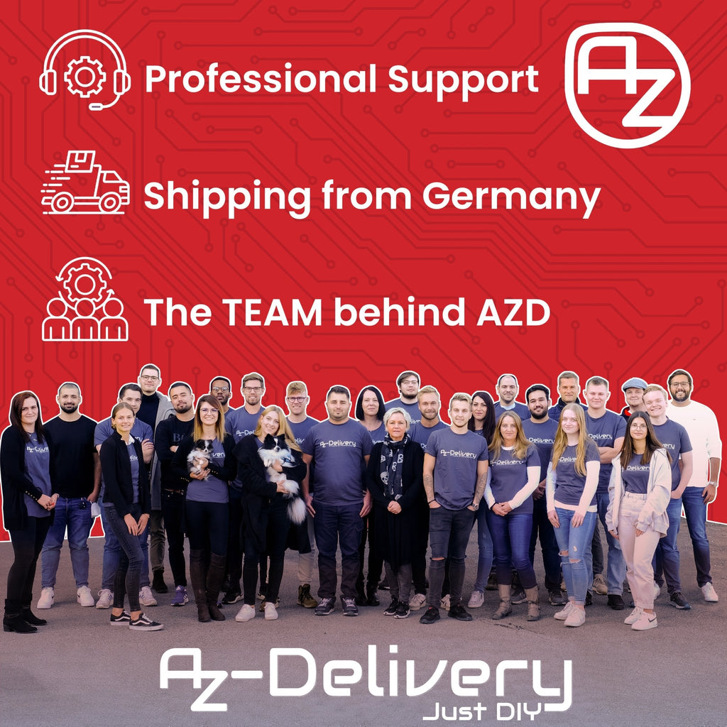 AZDelivery 5x MOSFET PWM regulatormodul DC 5V-36V 15A, kompatibel med Arduino - kompatibel med Raspberry Pi, til mikrocontroller, LED 12V, solenoid, motorstyring, servomotor, stepmotor, strømforsyning AZDelivery 5x MOSFET PWM regulatormodul DC 5V-36V 15A, kompatibel med Arduino - kompatibel med Raspberry Pi, til mikrocontroller, LED 12V, solenoid, motorstyring, servomotor, stepmotor, strømforsyning