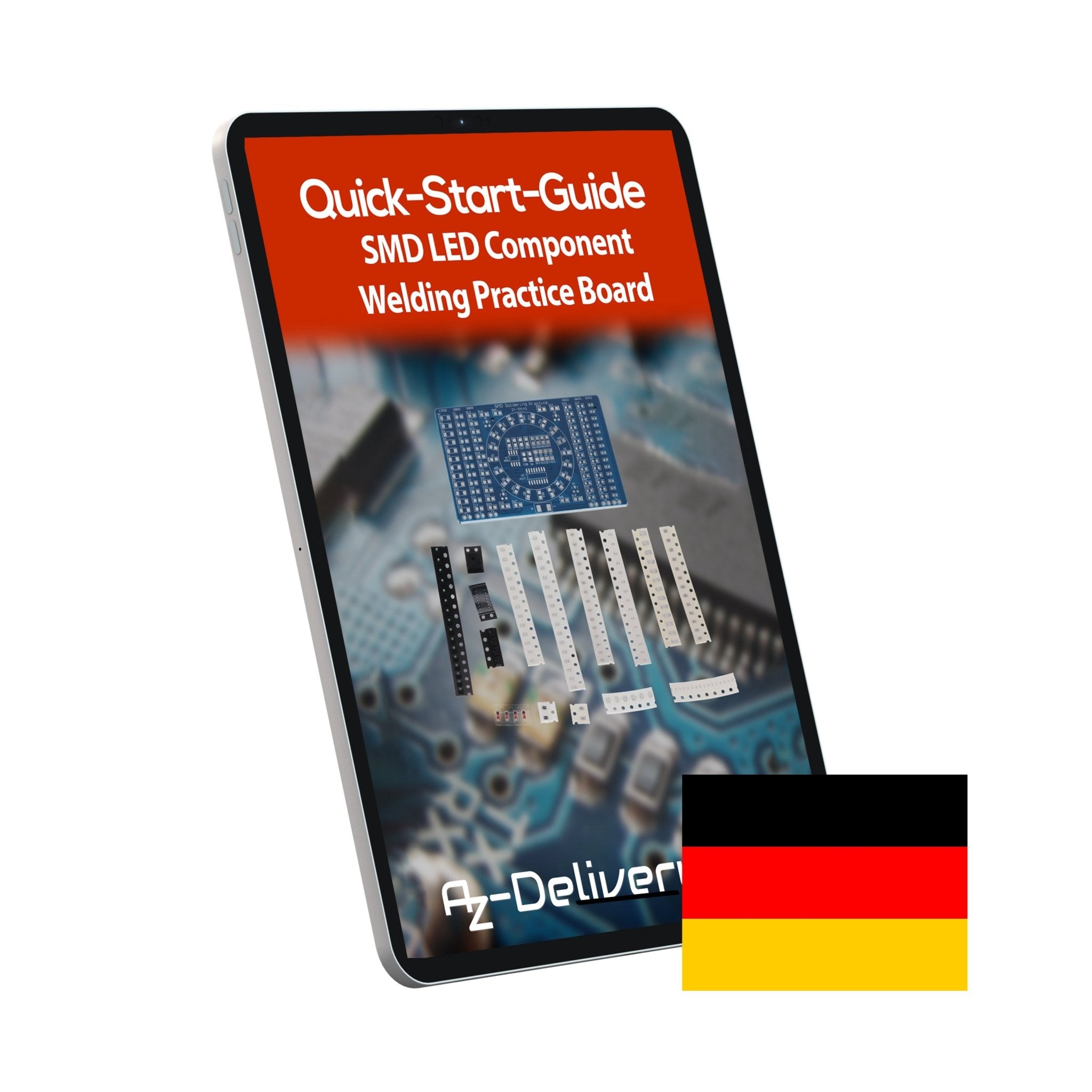 NE555 SMD Löten Übungsplatine DIY Kit - LED Modul zum Löten Lernen, Set mit Lötbausatz - Elektronisches Soldering Kit für Lötübungen - AZ - Delivery