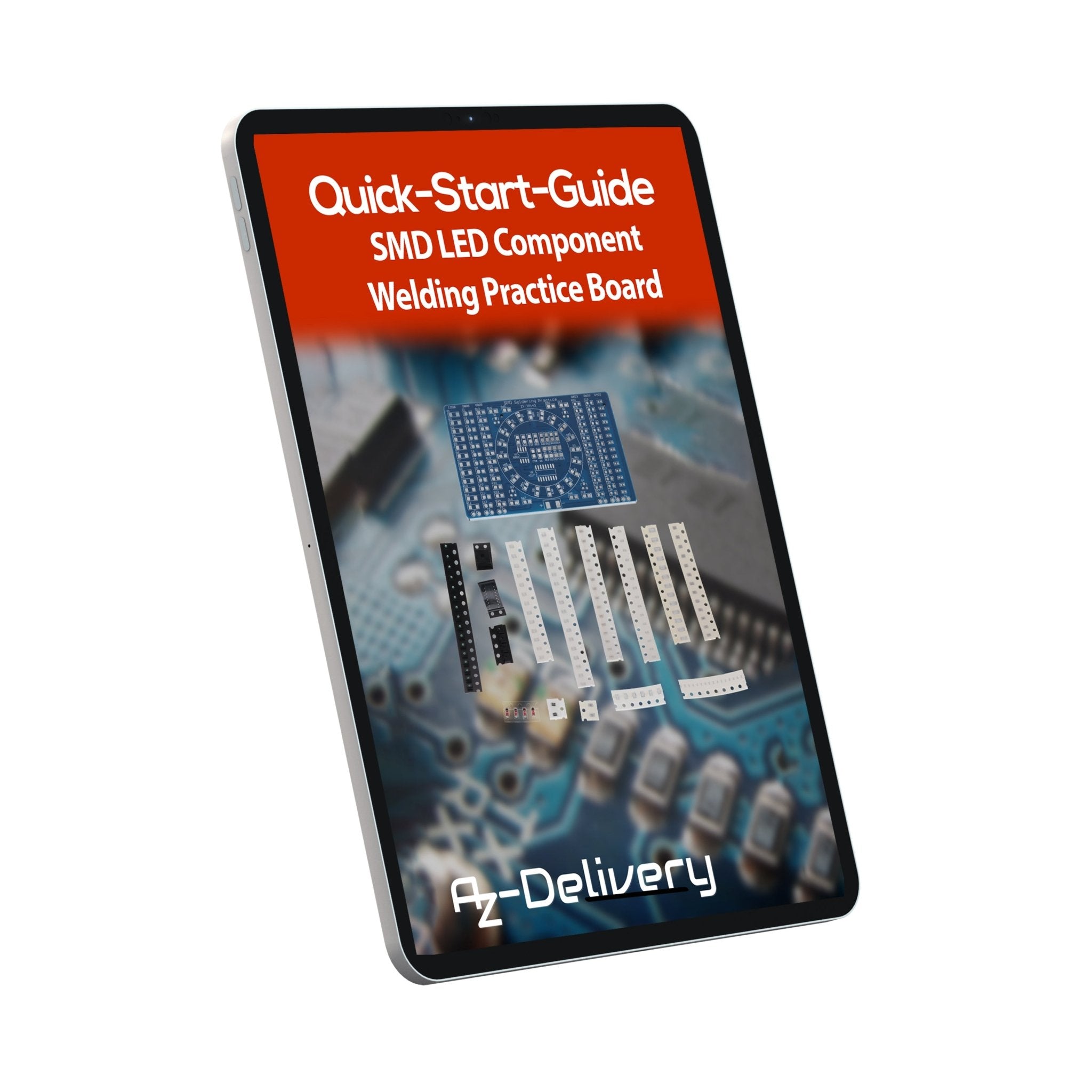 NE555 SMD Löten Übungsplatine DIY Kit - LED Modul zum Löten Lernen, Set mit Lötbausatz - Elektronisches Soldering Kit für Lötübungen - AZ - Delivery