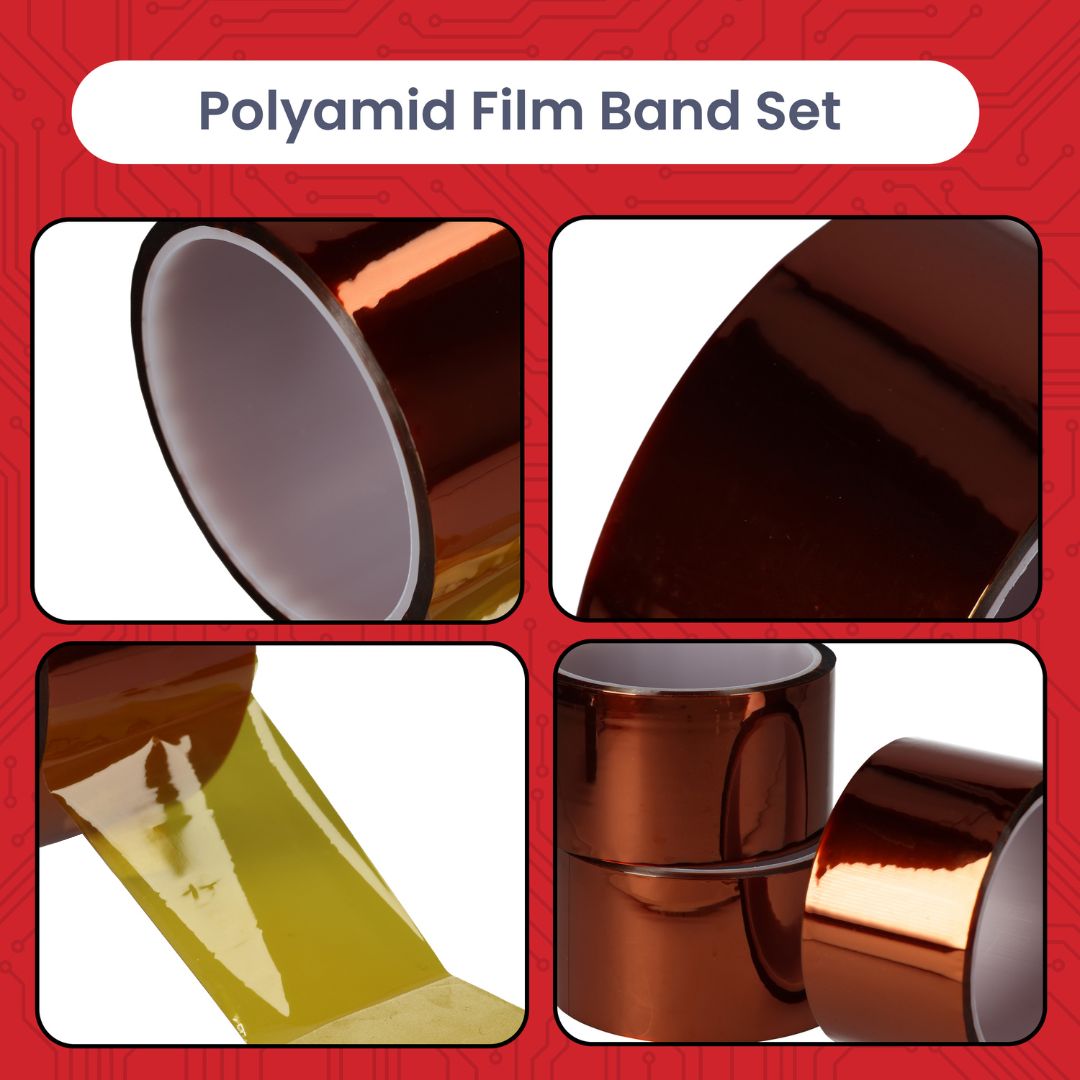 Polyimid Klebeband 5cm x 33m – Hitzebeständiges Klebeband bis 300°C – Perfekt für 3D - Druck, Sublimationsdruck, Elektronik und Isolierung - AZ - Delivery