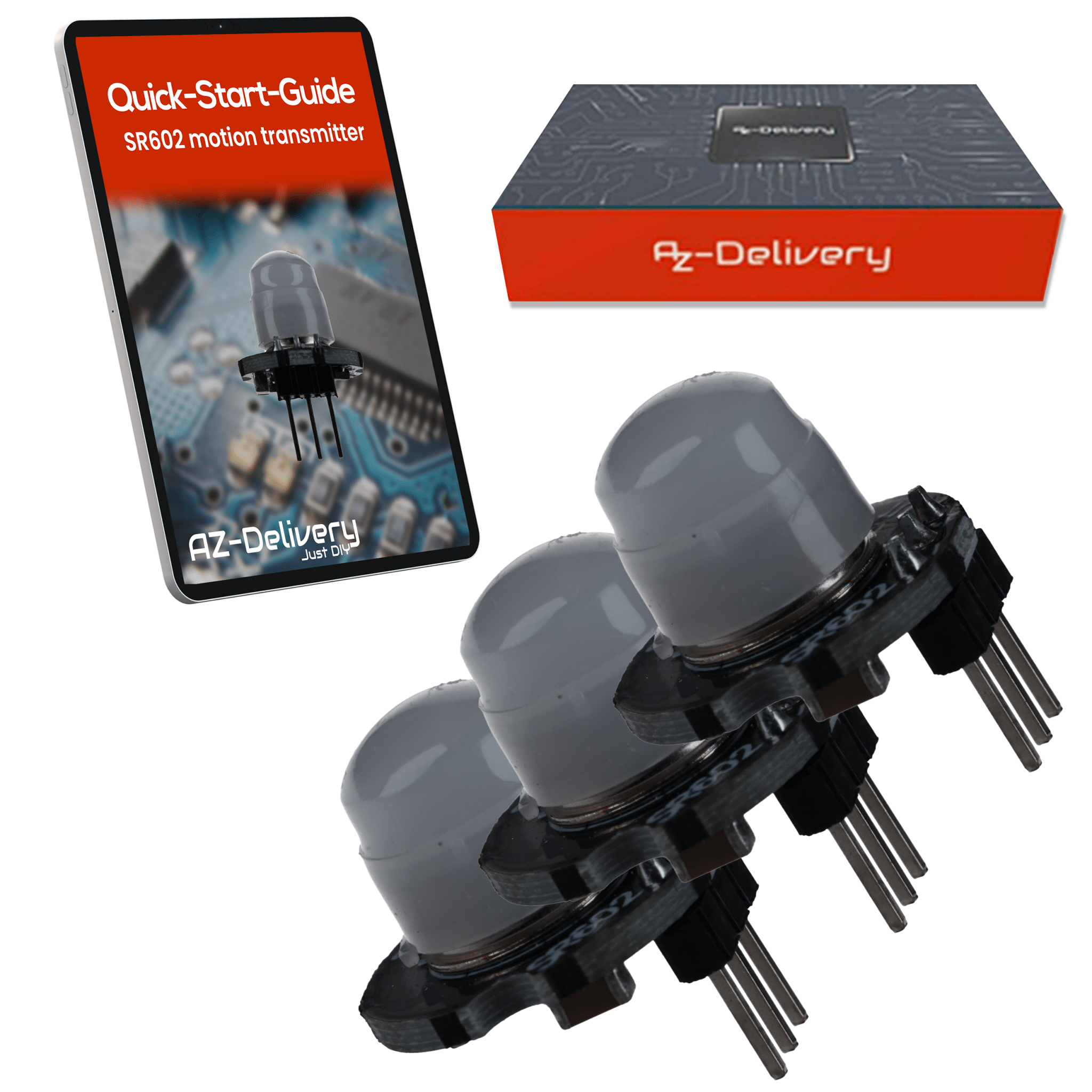 SR602 Mini PIR Bewegungssensor 3,3–15V – Infrarot IR Sensor Modul für Arduino, 100° Erfassung, 5m Reichweite, Mini Bewegungssensor für Raspberry Pi, HC - SR501 Alternative - AZ - Delivery