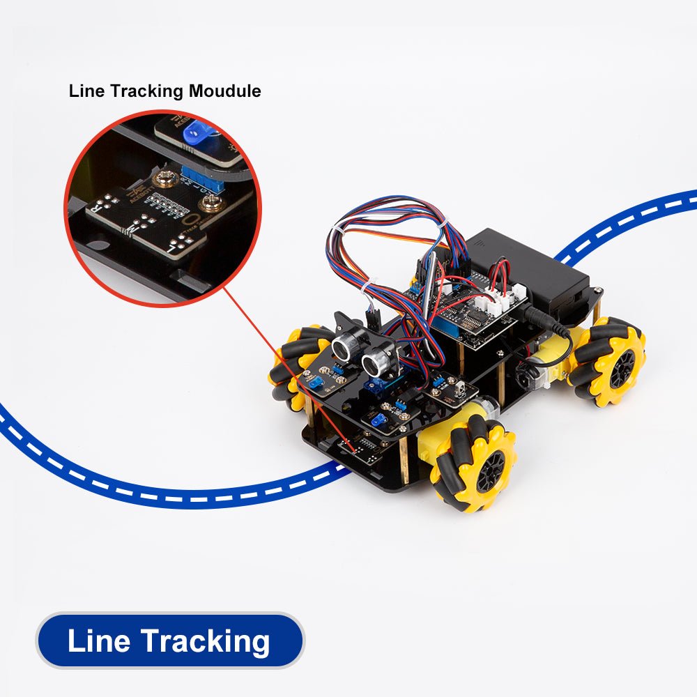 STEM Roboterauto-Starterkit, Mecanum-Wheels mit ESP32-Controller-Board
