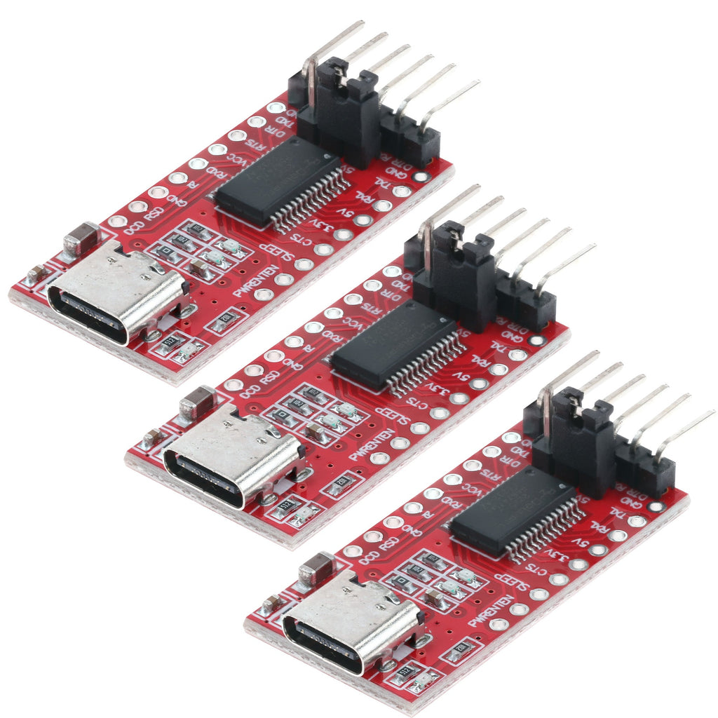 3 Stuks USB-C Naar TTL Seriële Adapter Met FT232RL – Voor 3.3V En 5V, Ideaal Voor Arduino En ESP32
