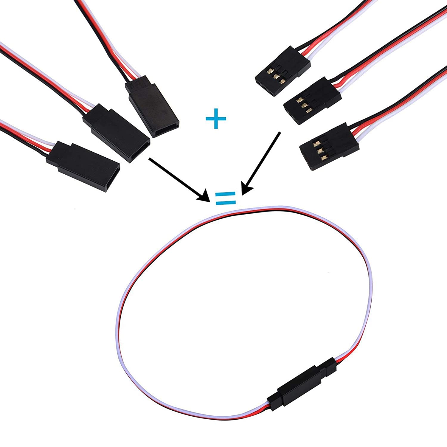 Servo extension cable Connection cable M2F JR connector for RC aircraft