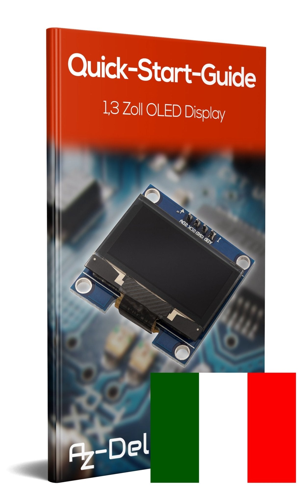 1,3 Zoll OLED I2C 128 x 64 Pixel Display für Raspberry Pi