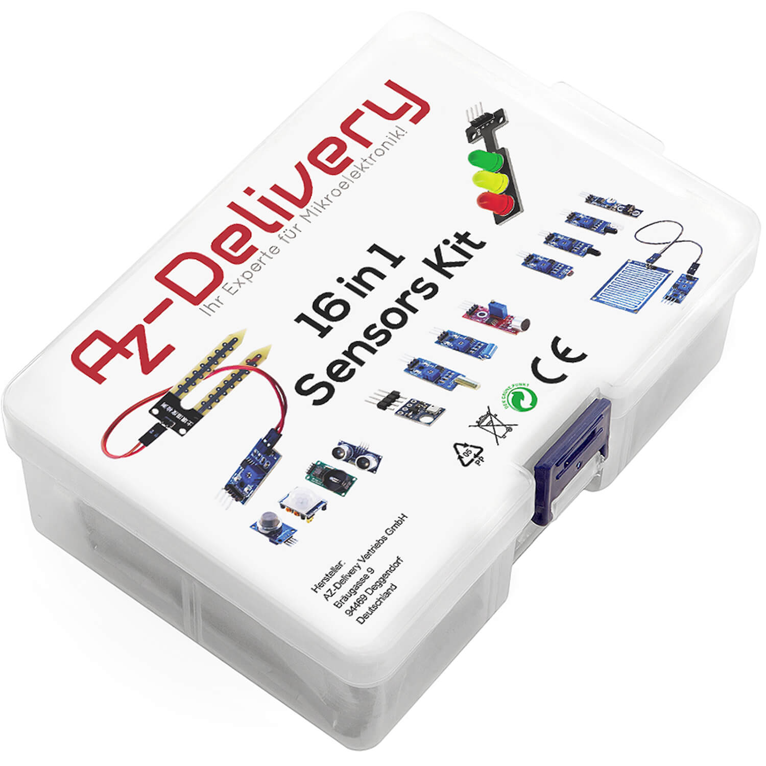 16 in 1 kit accessory set with sensors and modules compatible with ...