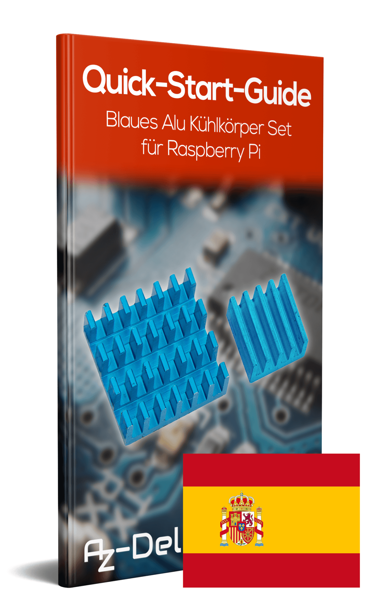 Set Heatsink in rame blu per Raspberry Pi 3 Model B