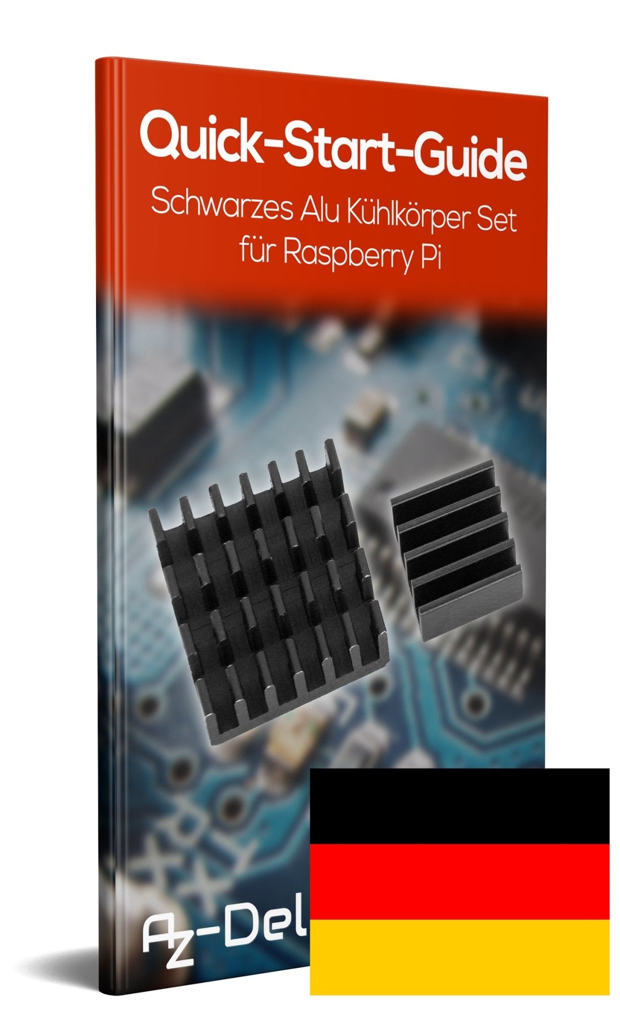 Zwarte aluminium heatsink Ingesteld voor de Raspberry Pi Model 3 B