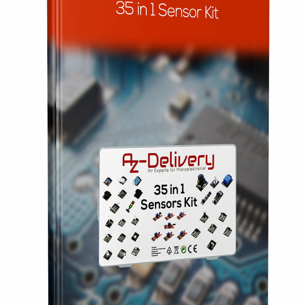 AZDelivery 35-in-1 Sensor Kit – Microcontroller Accessoireset, Compatibel Met Arduino, Met Gratis EBook En Voorbeelden