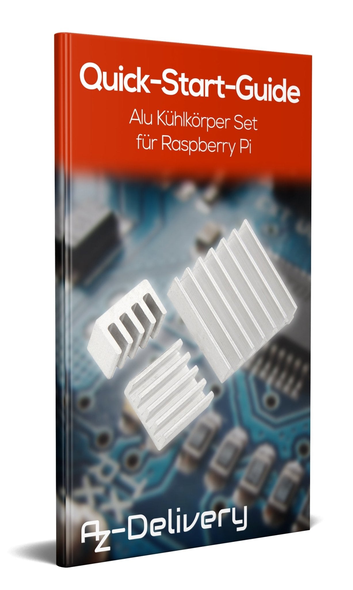3er Set passive Alu Kühlkörper für Raspberry Pi A + B mit wärmeleitender Spezialklebefolie