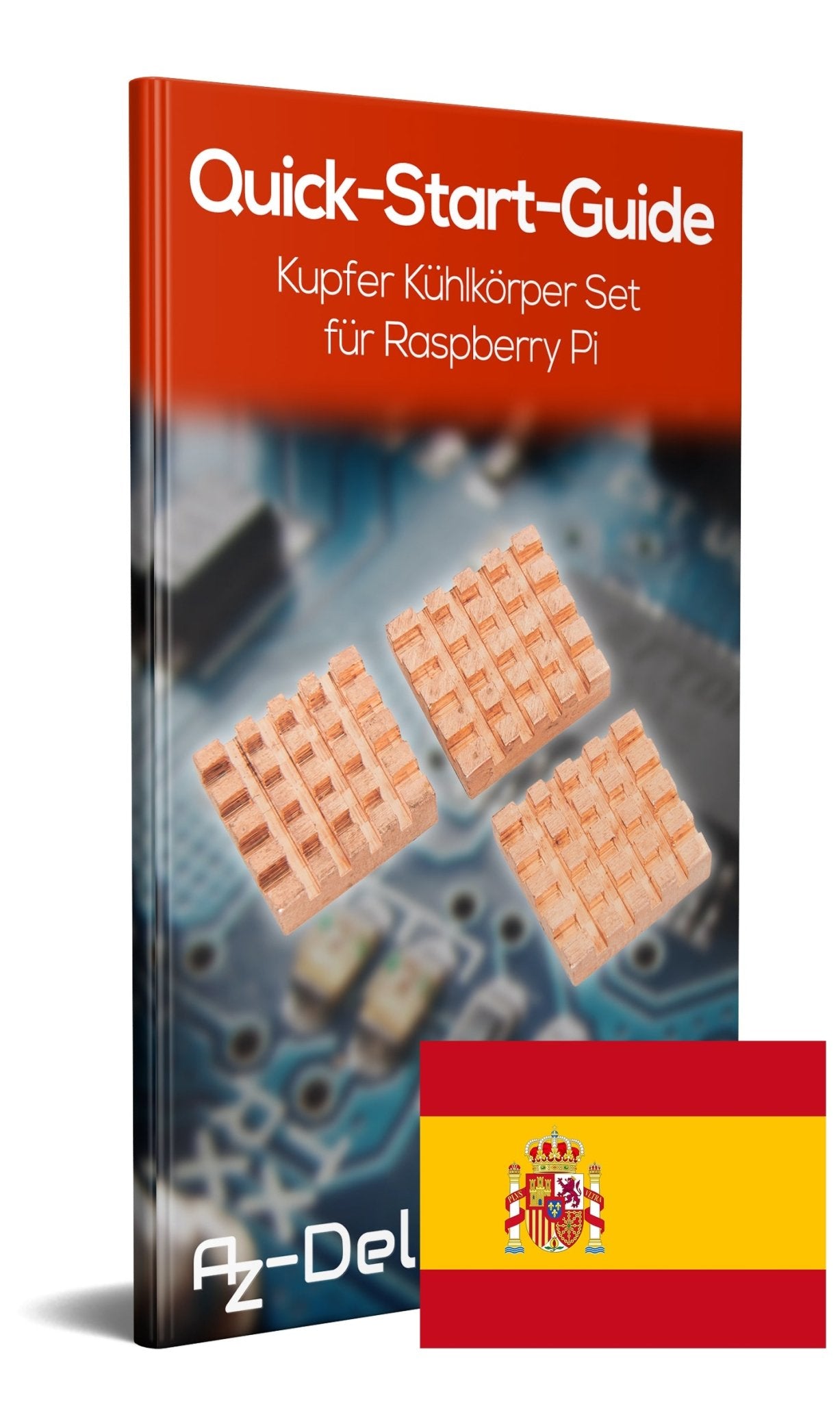 3er Set passive Kupfer Kühlkörper für Raspberry Pi 3
