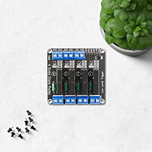 4 Kanaal Solid State Relais 5V DC Low Level Trigger Power Switch Compatibel met Arduino en Raspberry Pi
