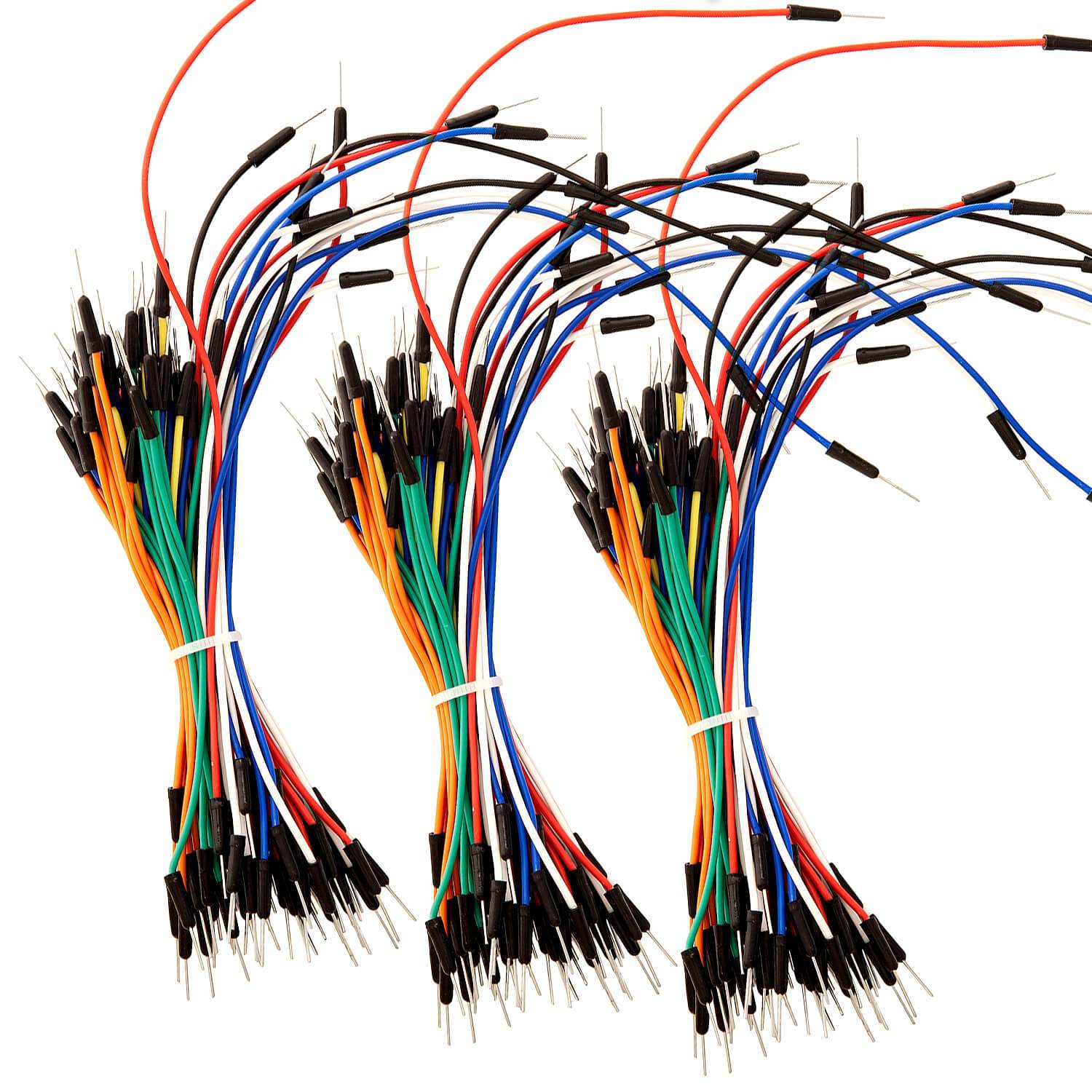 65-teiliges Breadboard-Kabel Set – Flexible Steckbrücken In Verschiedenen Farben