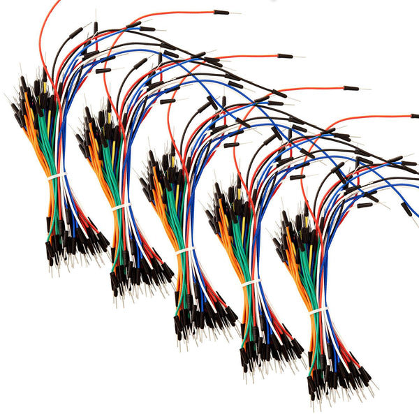 840 Stück Breadboard Jumper Wire Set, 14 Verschiedene Breadboard Steckbrücken Jumper Wire mit Kunststoffgehäuse, Jumper Kabel Jumper Cable Männlich zu Männlich für Breadboards und Lab Boards
