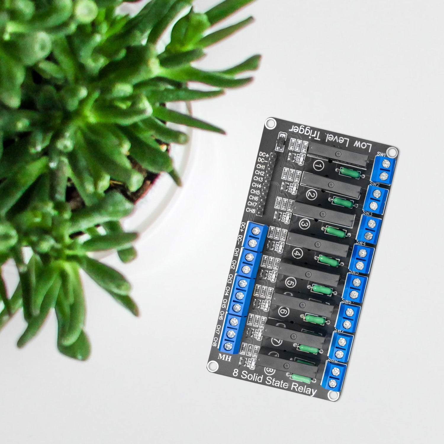 8 Channel Solid State Relay 5V DC Compatible with Arduino and Raspberry