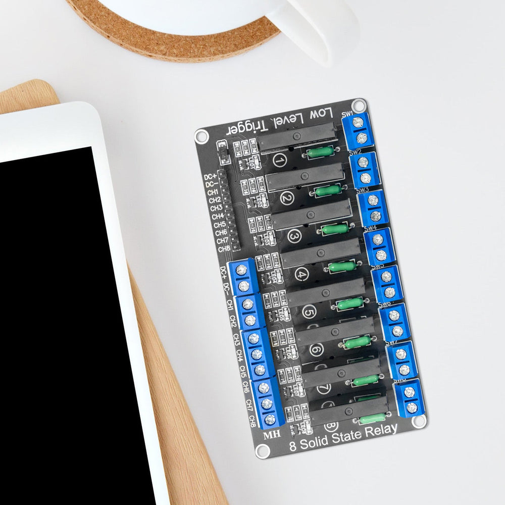 Pin Solid State Power 8 Channel Solid State Relay 5V DC Compatible with Arduino and Raspberry
