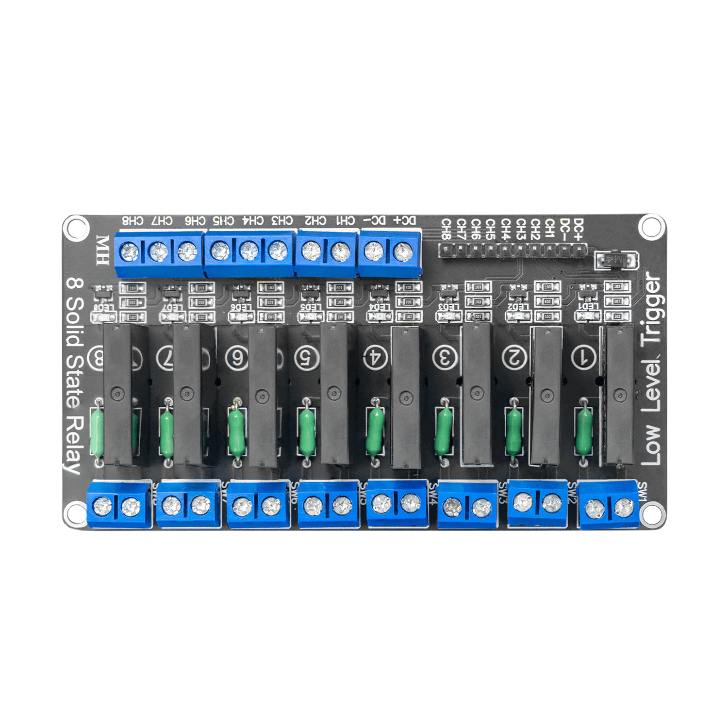 8 canaux Solid State Relais 5V DC Low Level Trigger Power Switch compatible avec Arduino et Raspberry Pi
