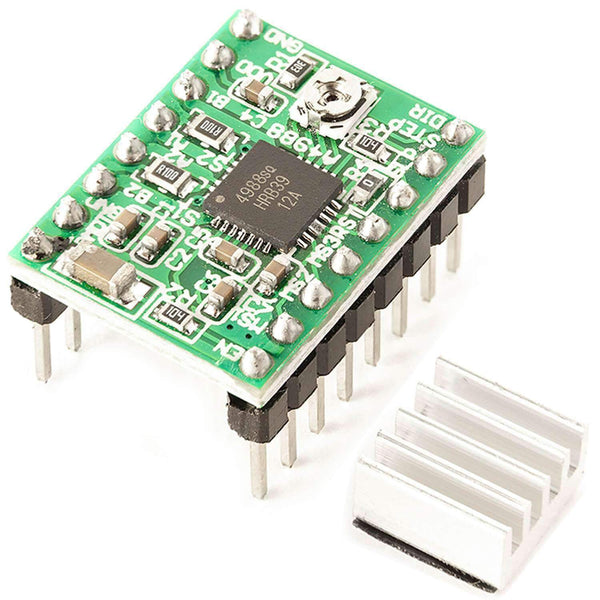HALJIA Kit 5 Moduli A4988 Per Stampanti 3D - Driver Motore Passo-passo Con Dissipatori