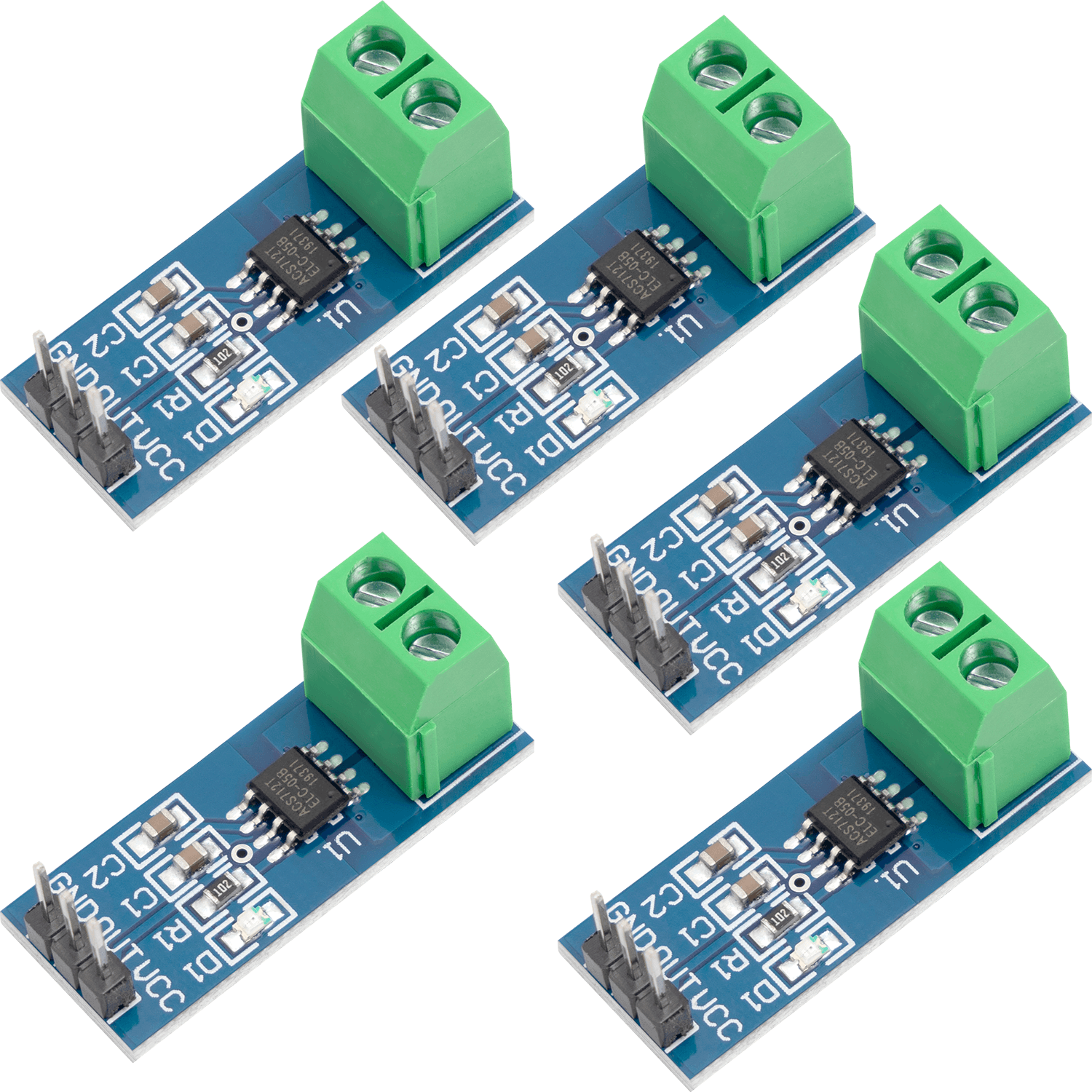 ACS712 Stromsensor 5A Messbereich Range Modul Current Sensor kompatibel mit Arduino - AZ-Delivery