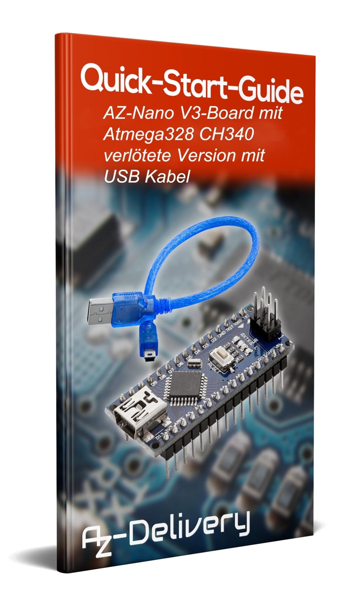 AZ-Nano V3-Board Atmega328 CH340 fertig verlötete, verbesserte Version