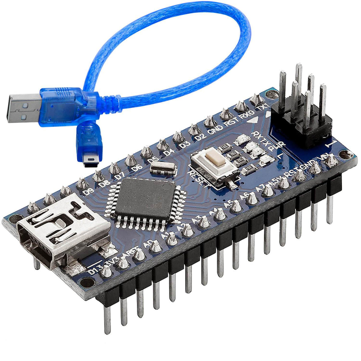 AZDelivery 5 x AZ-Nano V3-board met USB-C-aansluiting met Atmega328 CH340 reeds gesoldeerd, verbeterde versie inclusief e-book AZDelivery 5 x AZ-Nano V3-board met USB-C-aansluiting met Atmega328 CH340 reeds gesoldeerd, verbeterde versie inclusief e-book