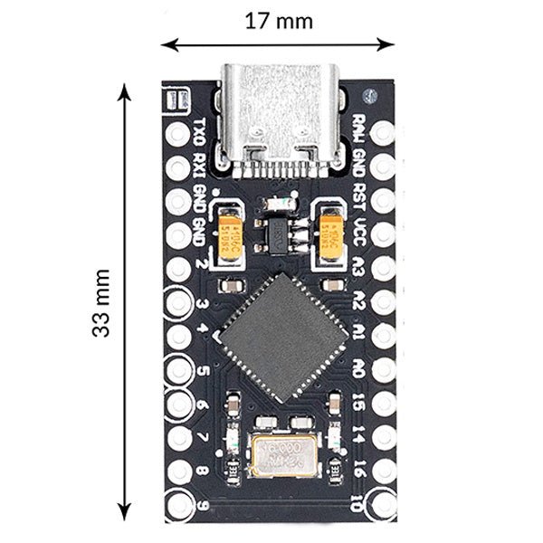 Pro micro atmega32u4 5V/16MHz Development board microcontroller with  bootloader IDE and USB C
