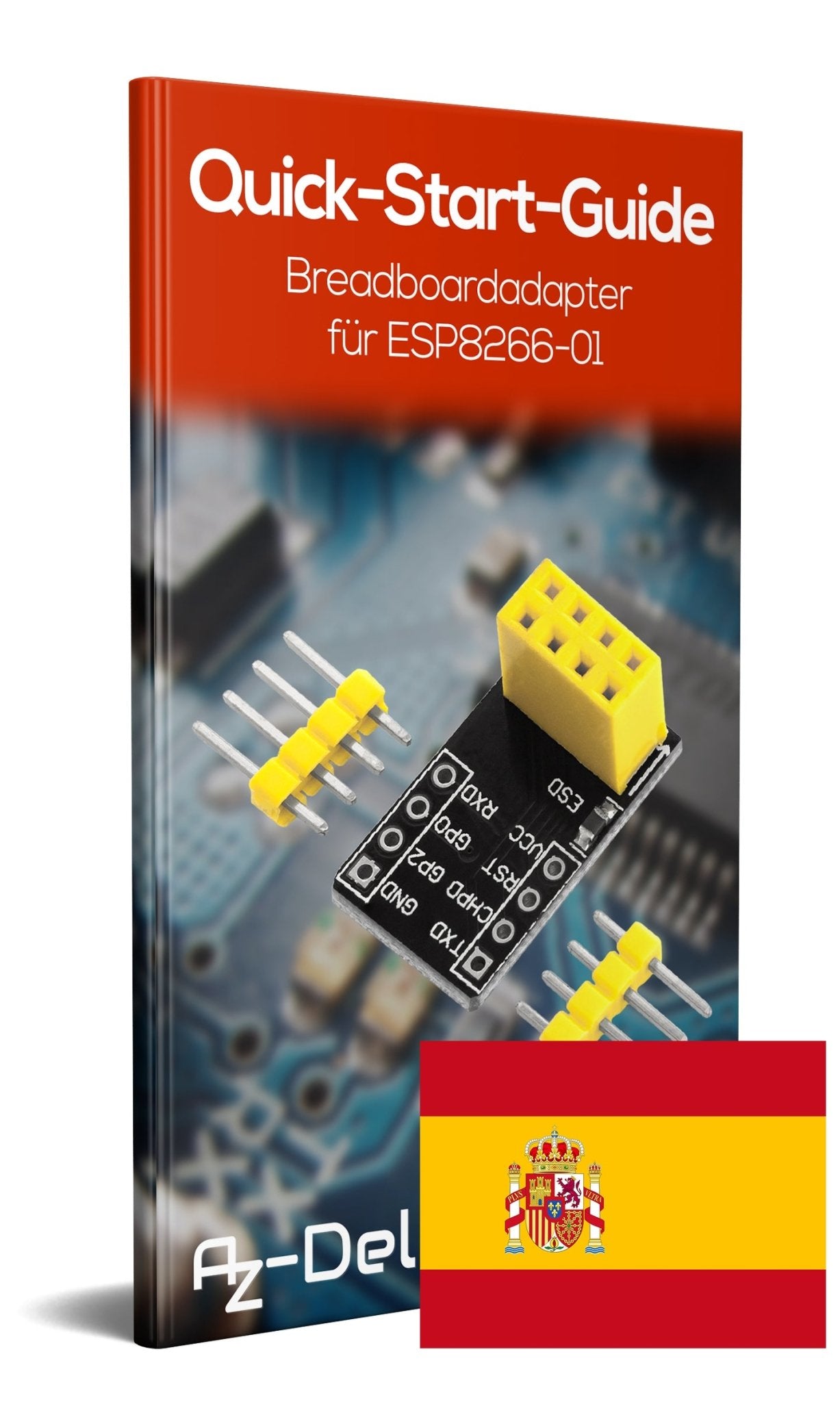 Breadboardadapter für ESP-01 Breadboard-zu-ESP8266 01 Serial Wireless Wifi Module - AZ-Delivery