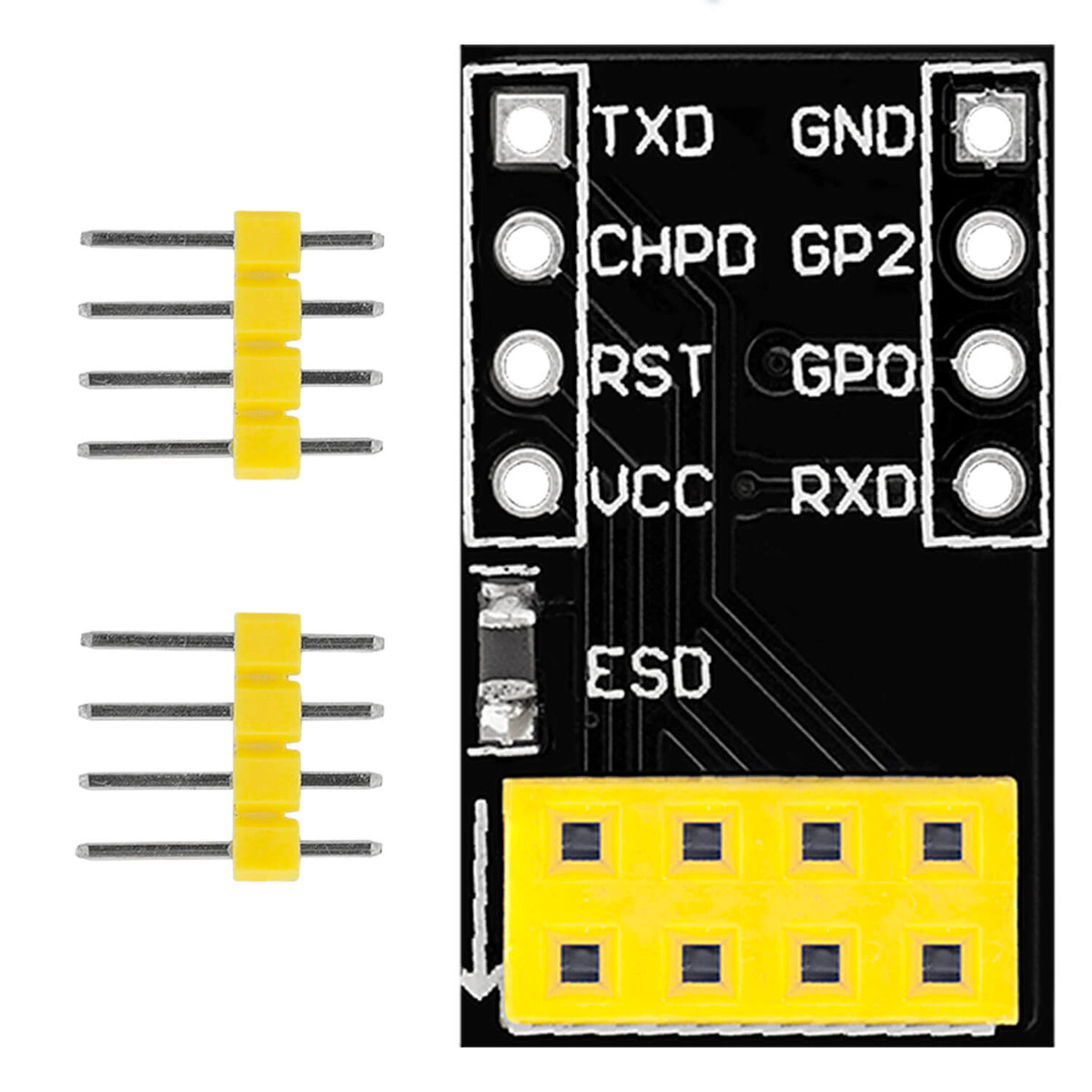 Breadboard adapter for ESP01 BreadboardtoESP8266 01 Serial Wireless
