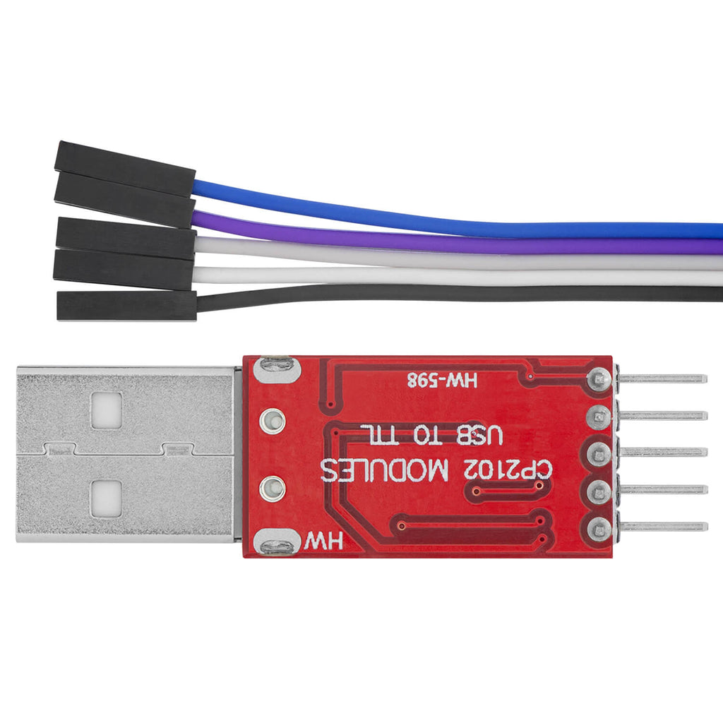 CP2102 USB to TTL Konverter HW-598 for 3.3V and 5V with jumper cable