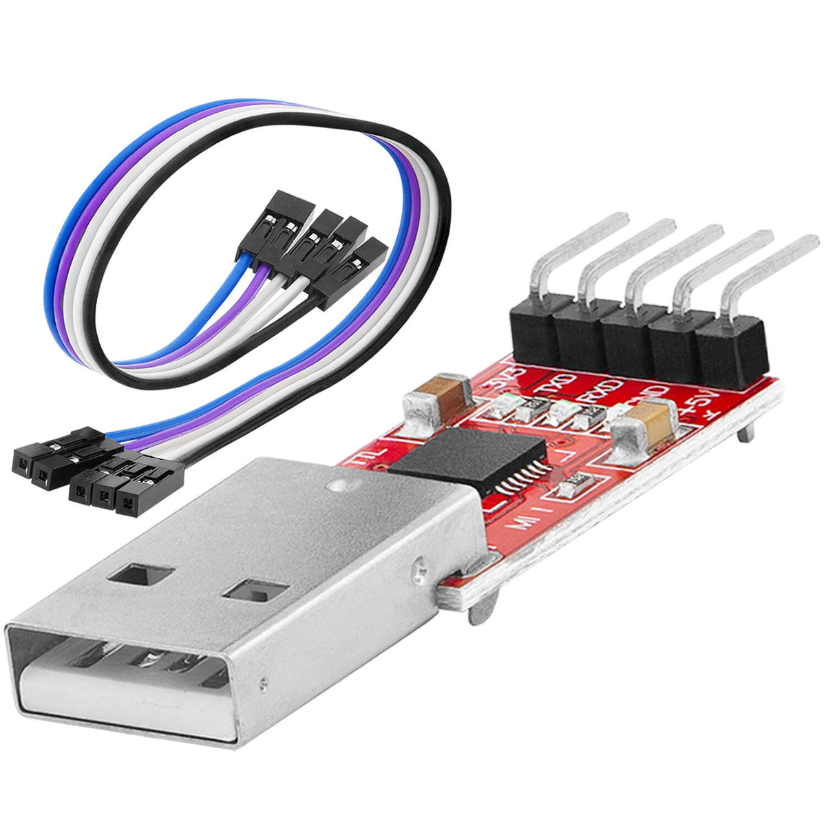 CP2102 USB to TTL Konverter HW-598 for 3.3V and 5V with jumper cable
