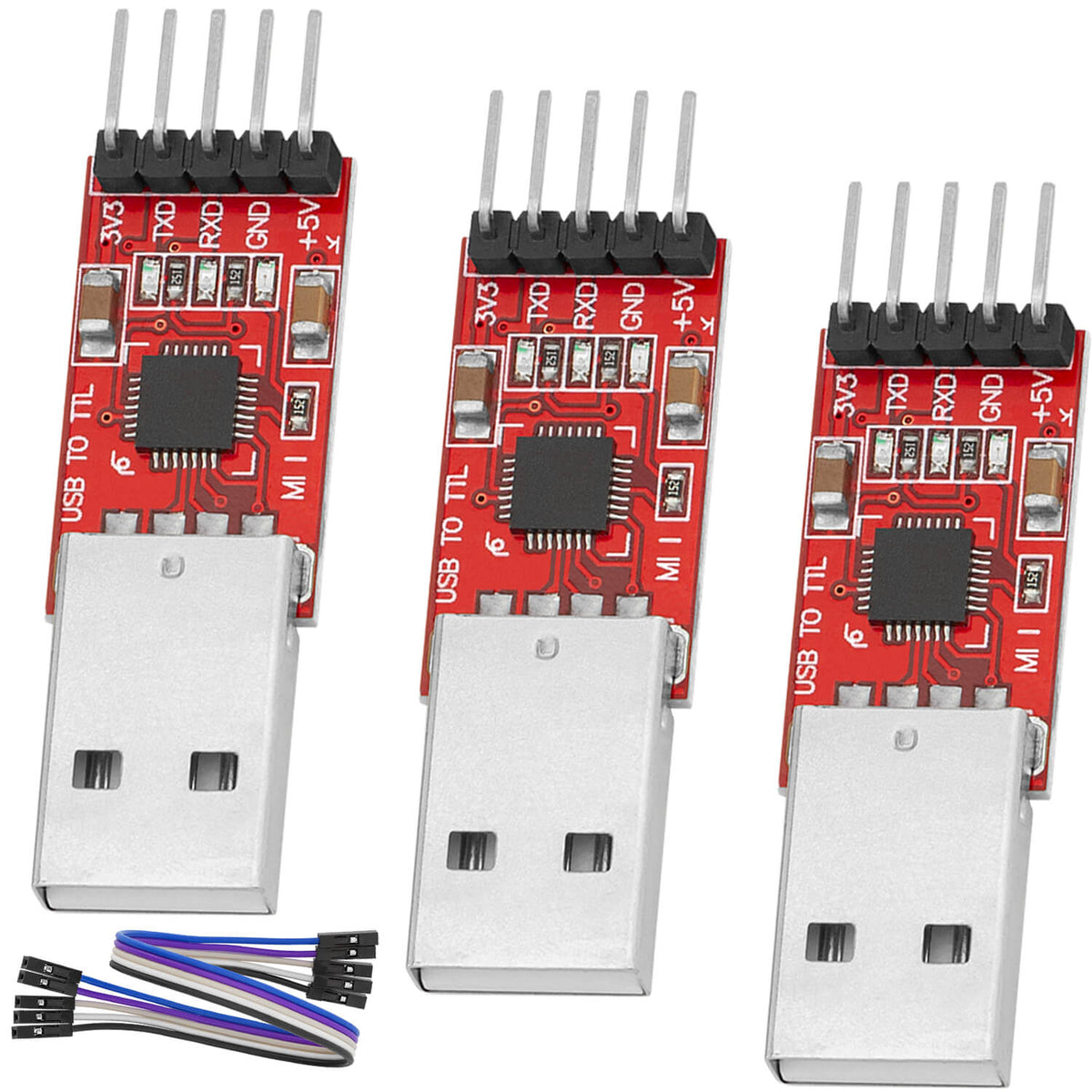 CP2102 USB to TTL Konverter HW-598 for 3.3V and 5V with jumper cable