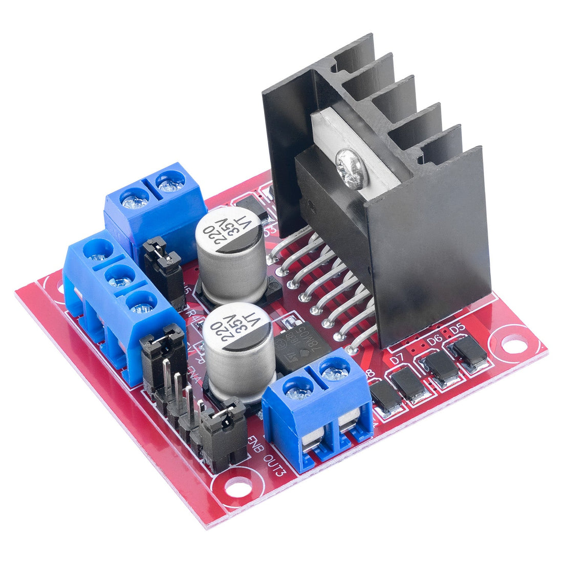 Doppel H-Brücke DC Motor Controller Board AZ-L298N komp. mit Arduino
