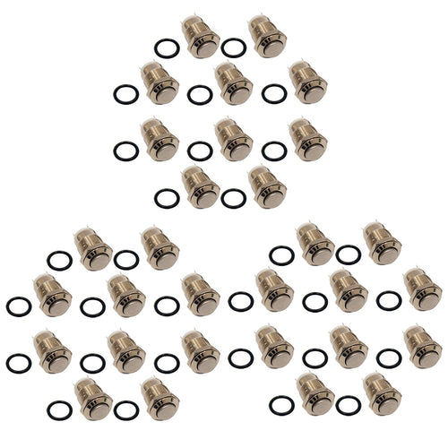 Pressostati, Pressostato Momentaneo Da 12 Mm, Pulsante Impermeabile In Metallo Pressostato Sporgente Con Filo~p179805036 - Foto 5